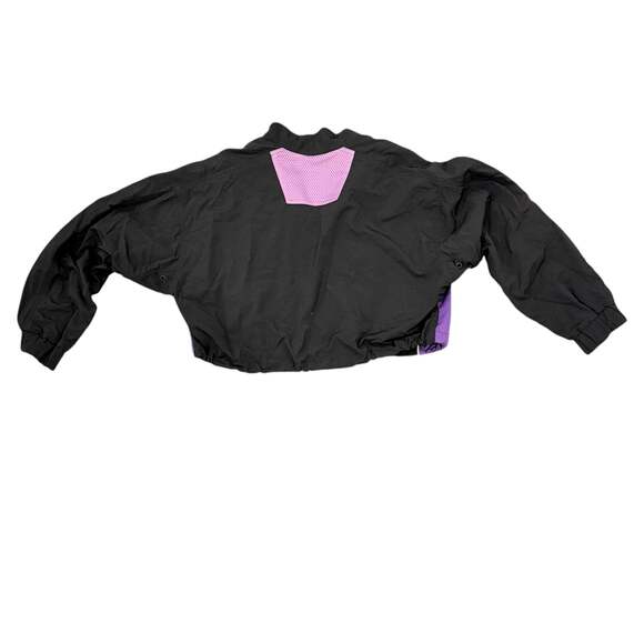 Women’s Vintage 90s Guess Sport International Track Jacket Black Purple sz M - Picture 4 of 6